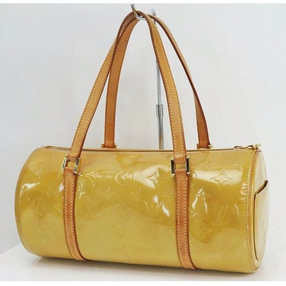 Authentic LOUIS VUITTON Bedford Beige Vernis Leather Hand B… - Picture 3 of 17